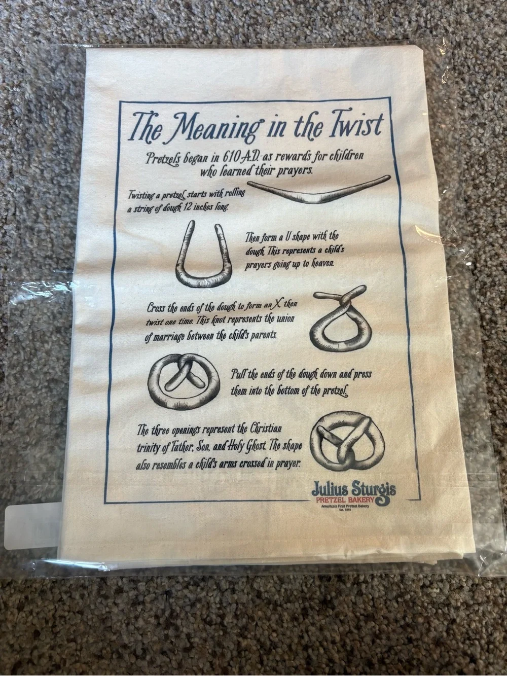 Julius Sturgis - Pennsylvania Pretzel Tea Towel